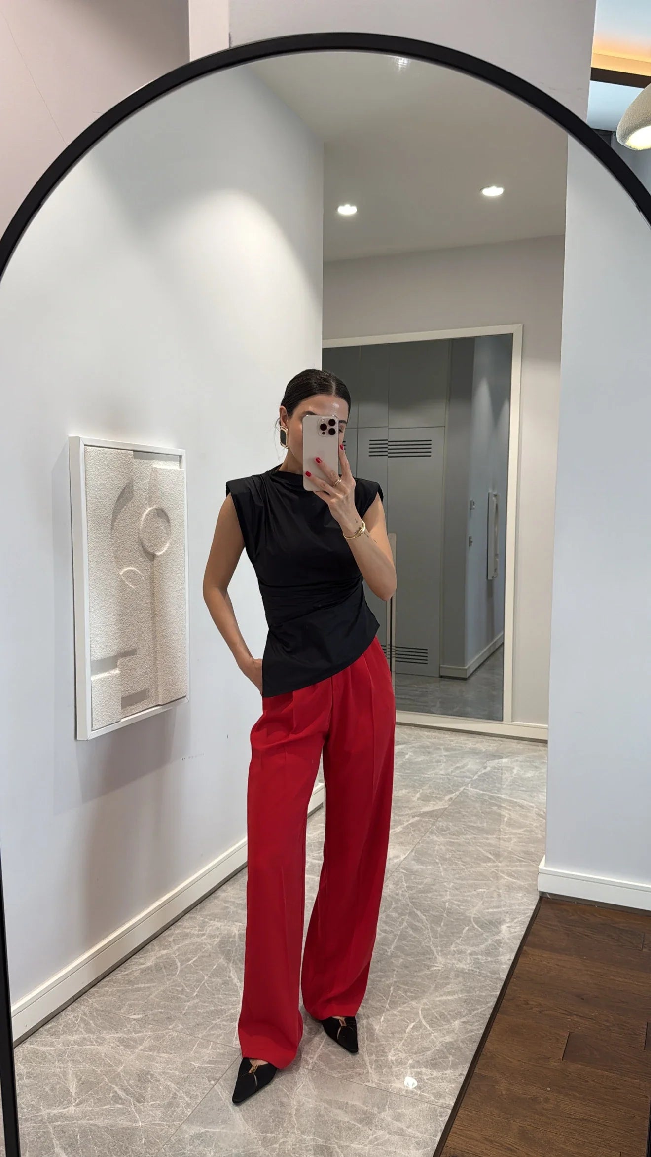 Pantalon SANNE - Rouge