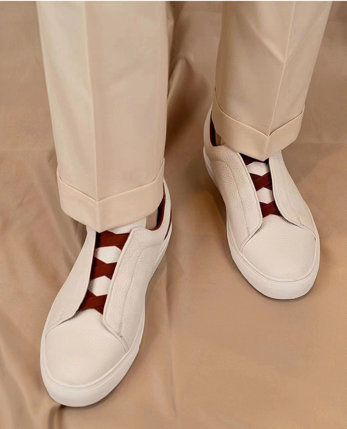 Sneakers HELGA en cuir