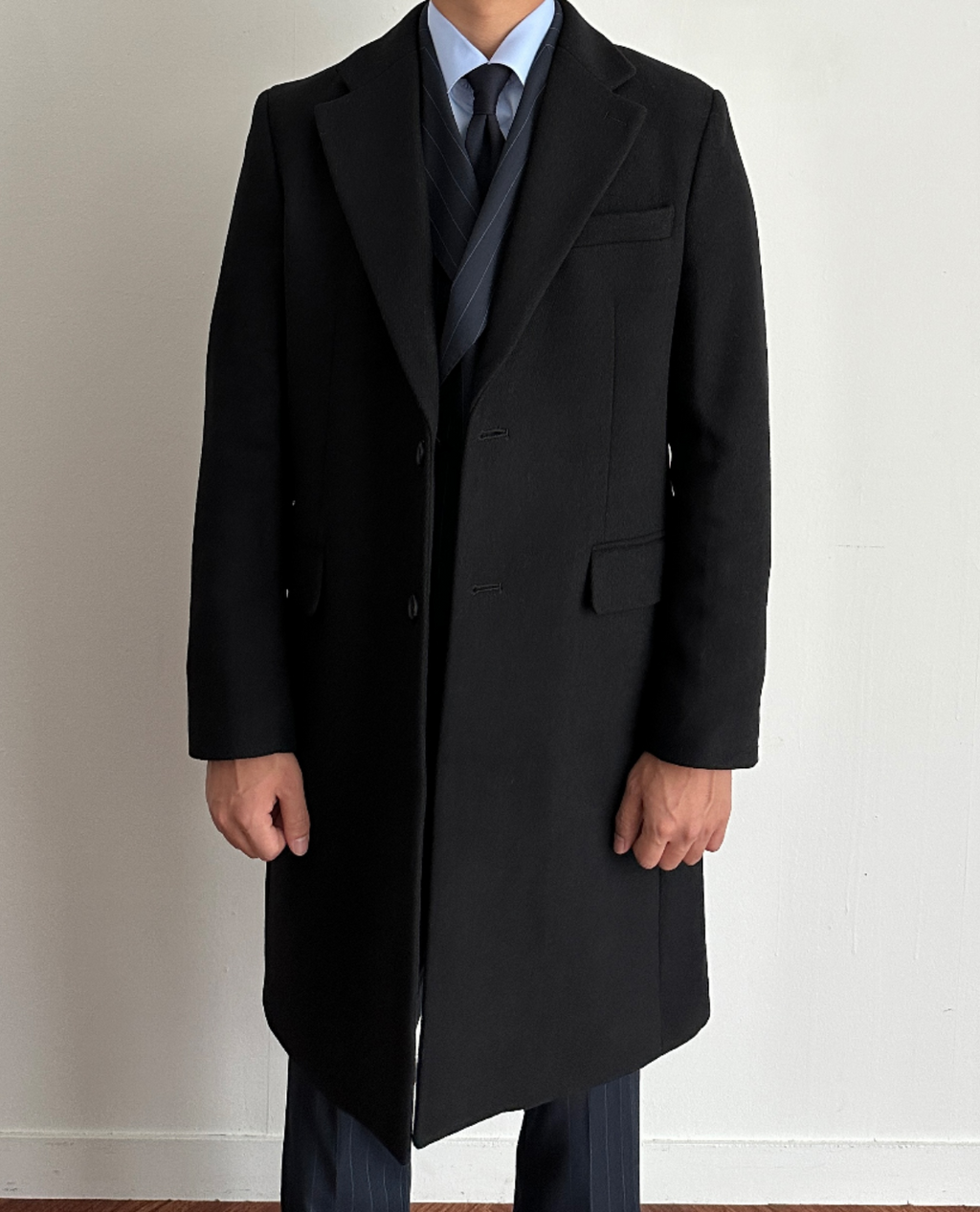 Manteau UJELL en laine - Noir