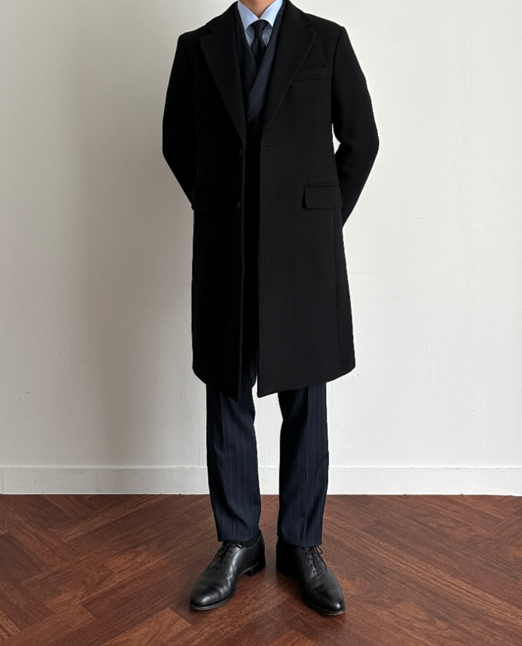 Manteau UJELL en laine - Noir