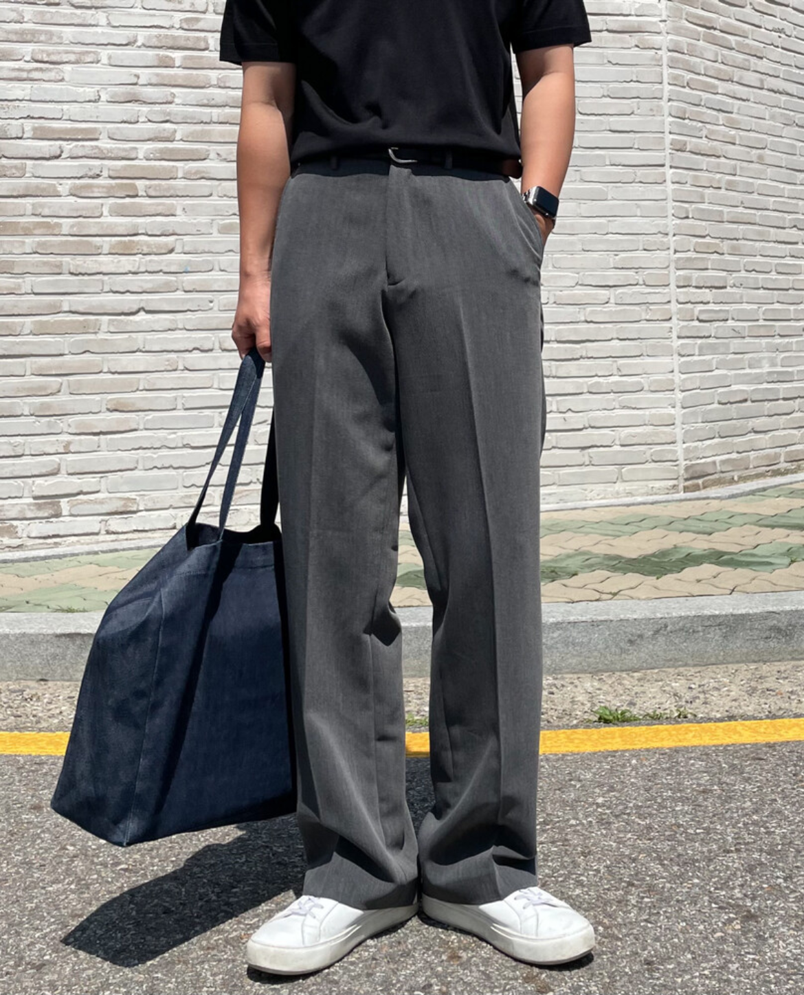 Pantalon IKSEL en mélange tissé