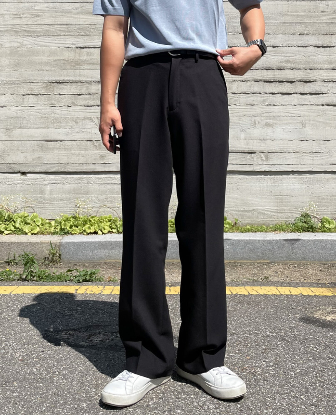 Pantalon IKSEL en mélange tissé