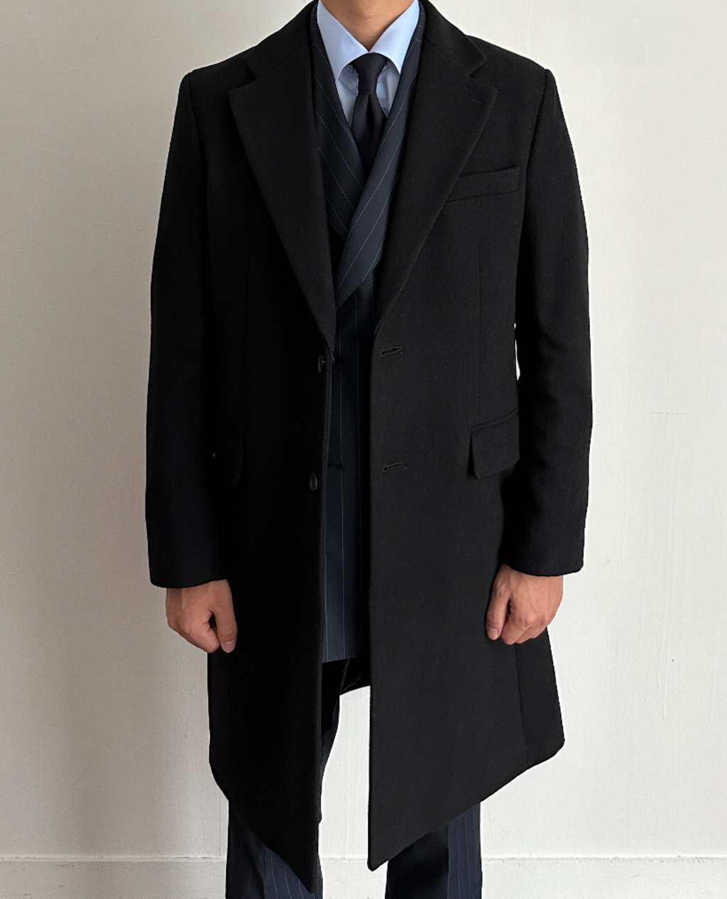 Manteau UJELL en laine - Noir