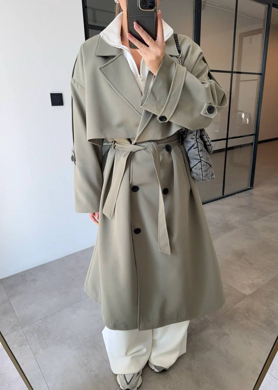 Manteau GIDAR en tissu - Khaki