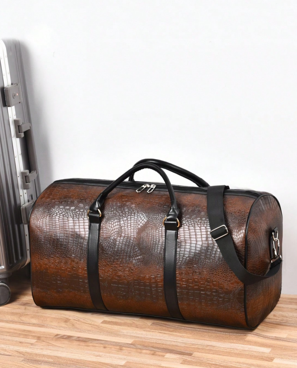 Sac 2 jours BARBRO en cuir - Noir