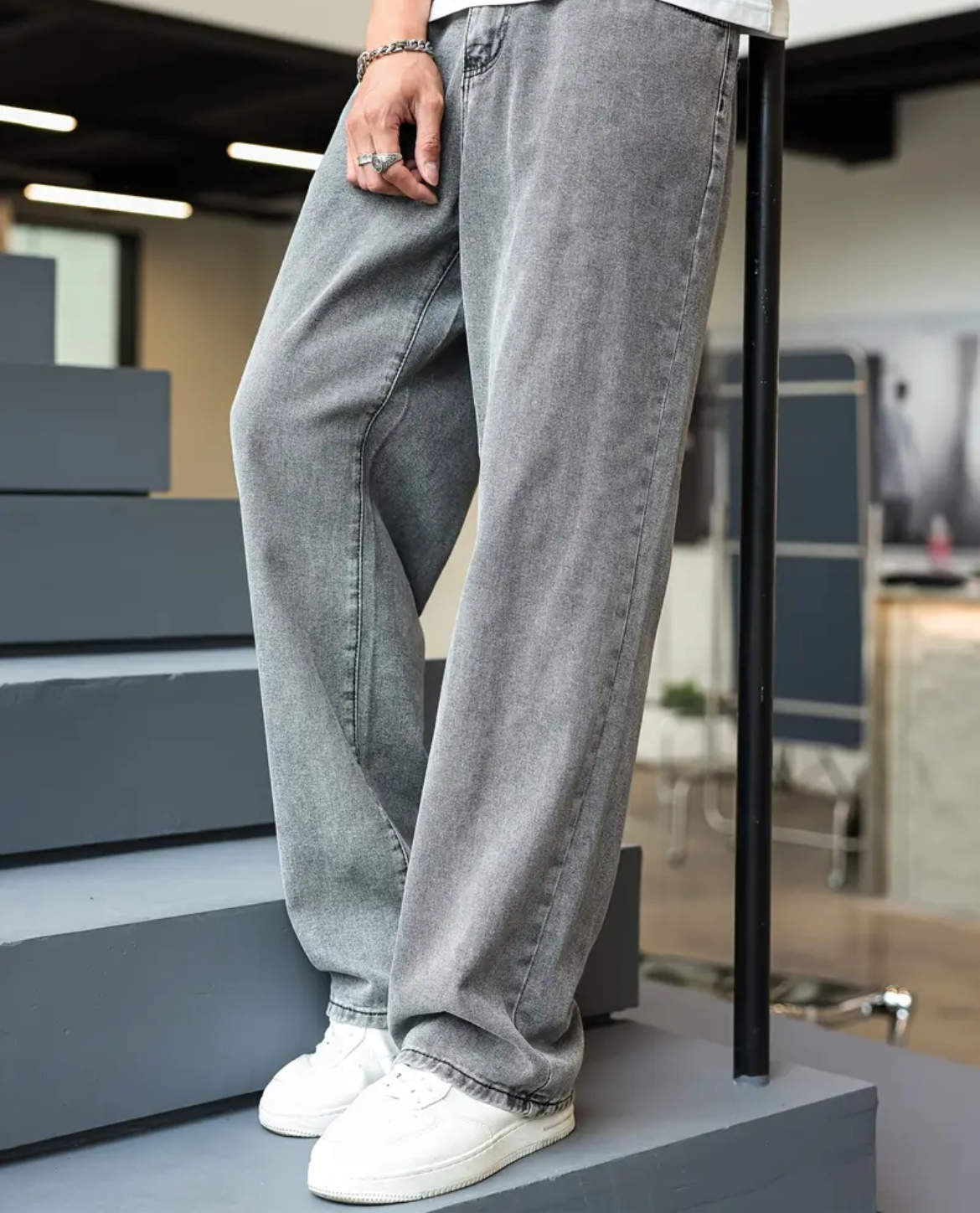 Jean BIVAR en denim - Gris