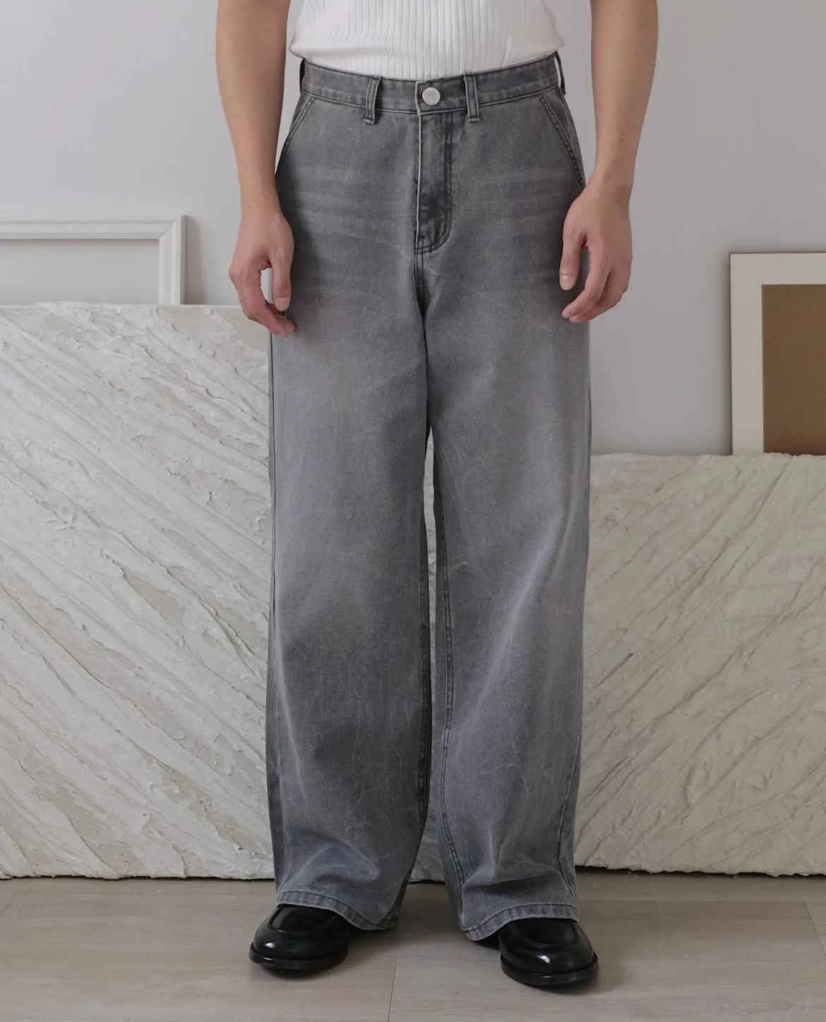 Jean ROALD en denim - Gris