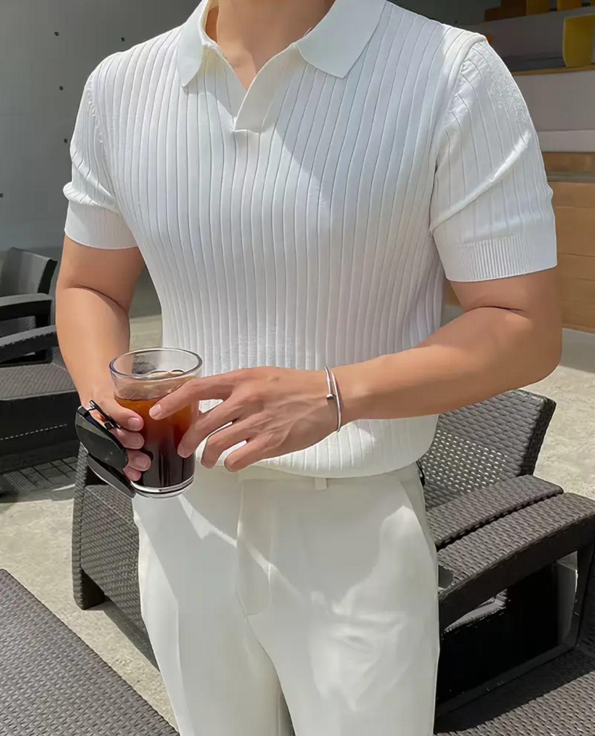 Polo VÄG en coton - Blanc