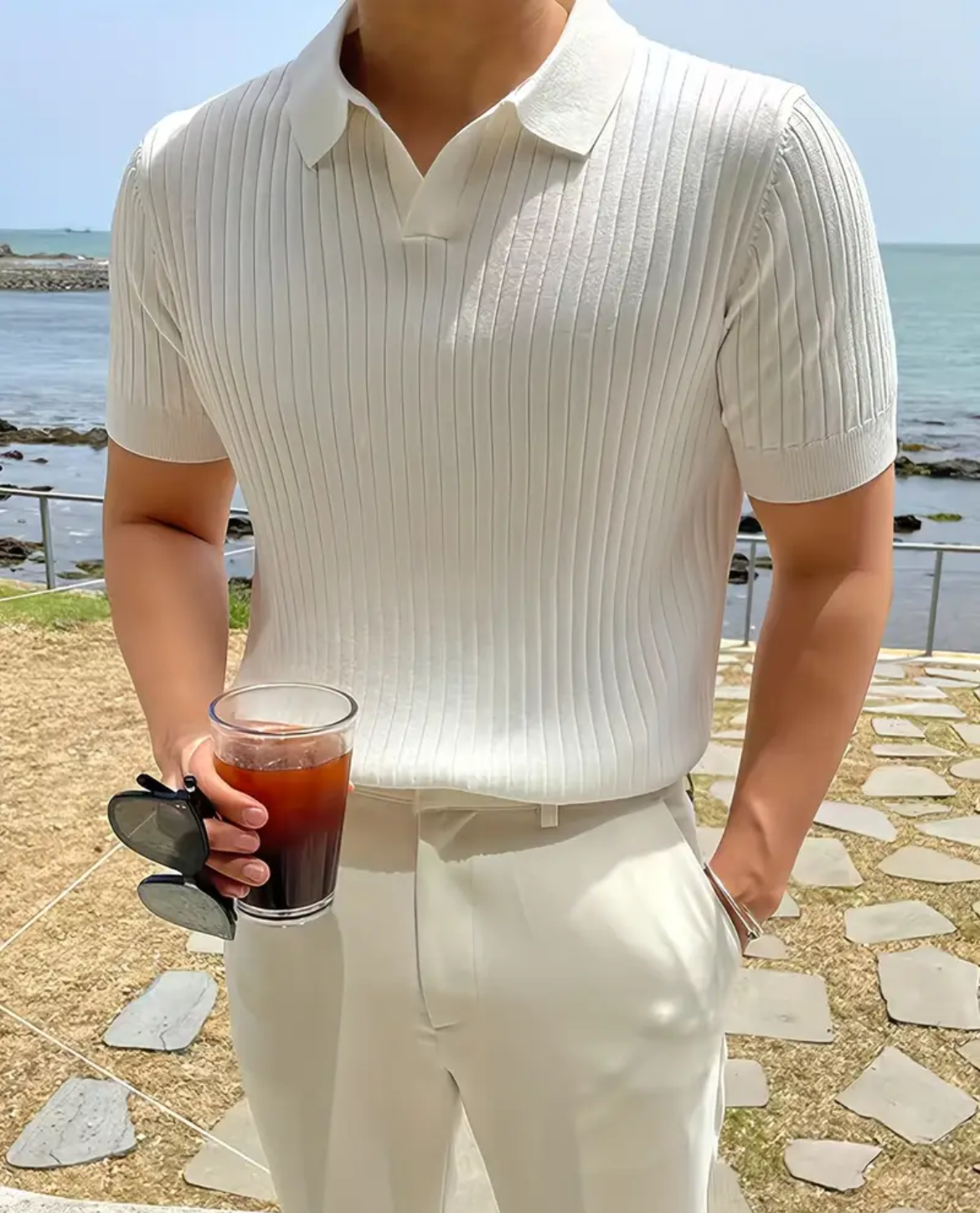 Polo VÄG en coton - Blanc