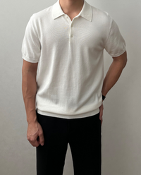 Polo OSTERSUND en mélange de coton léger