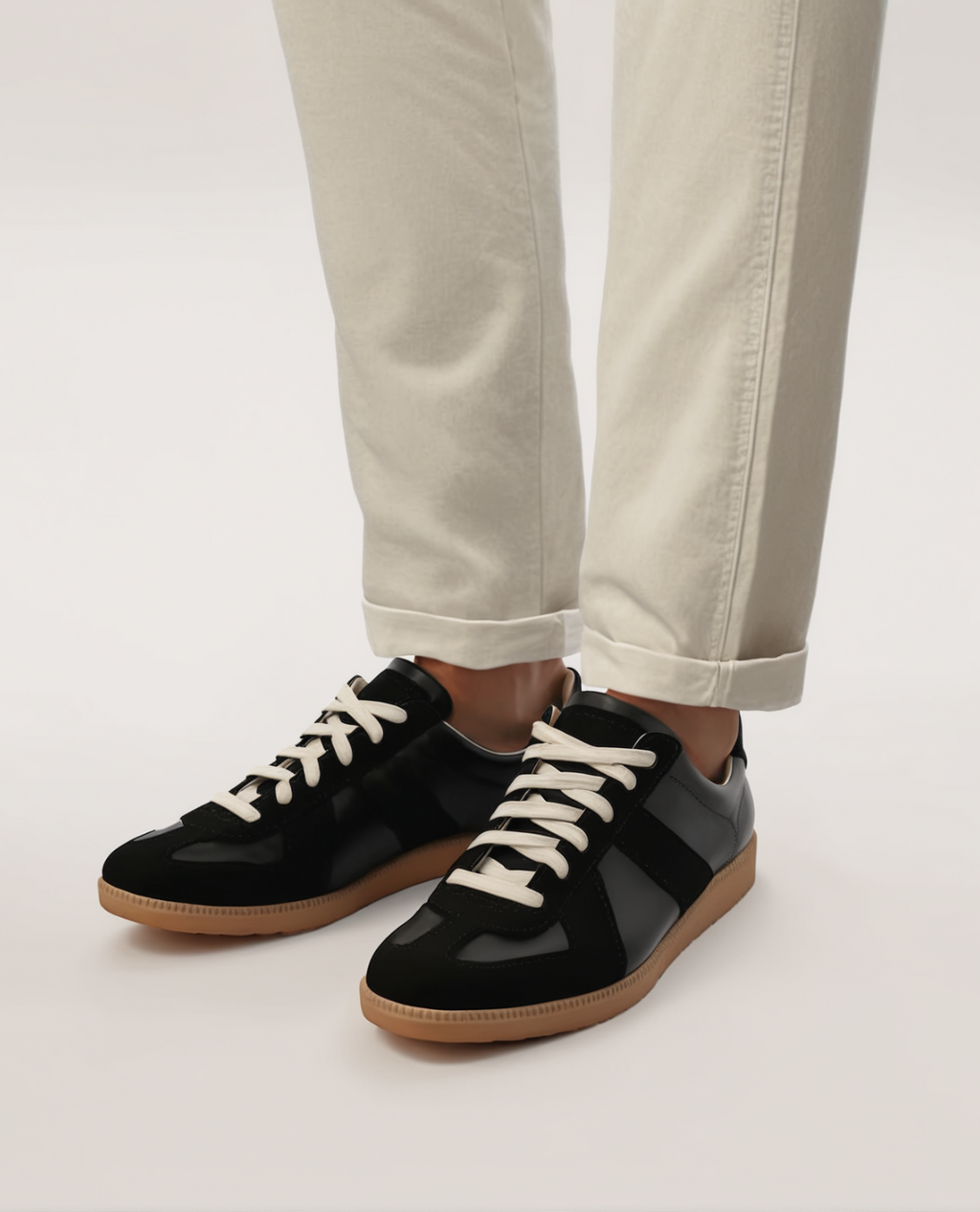 Sneakers MALIN en cuir et daim