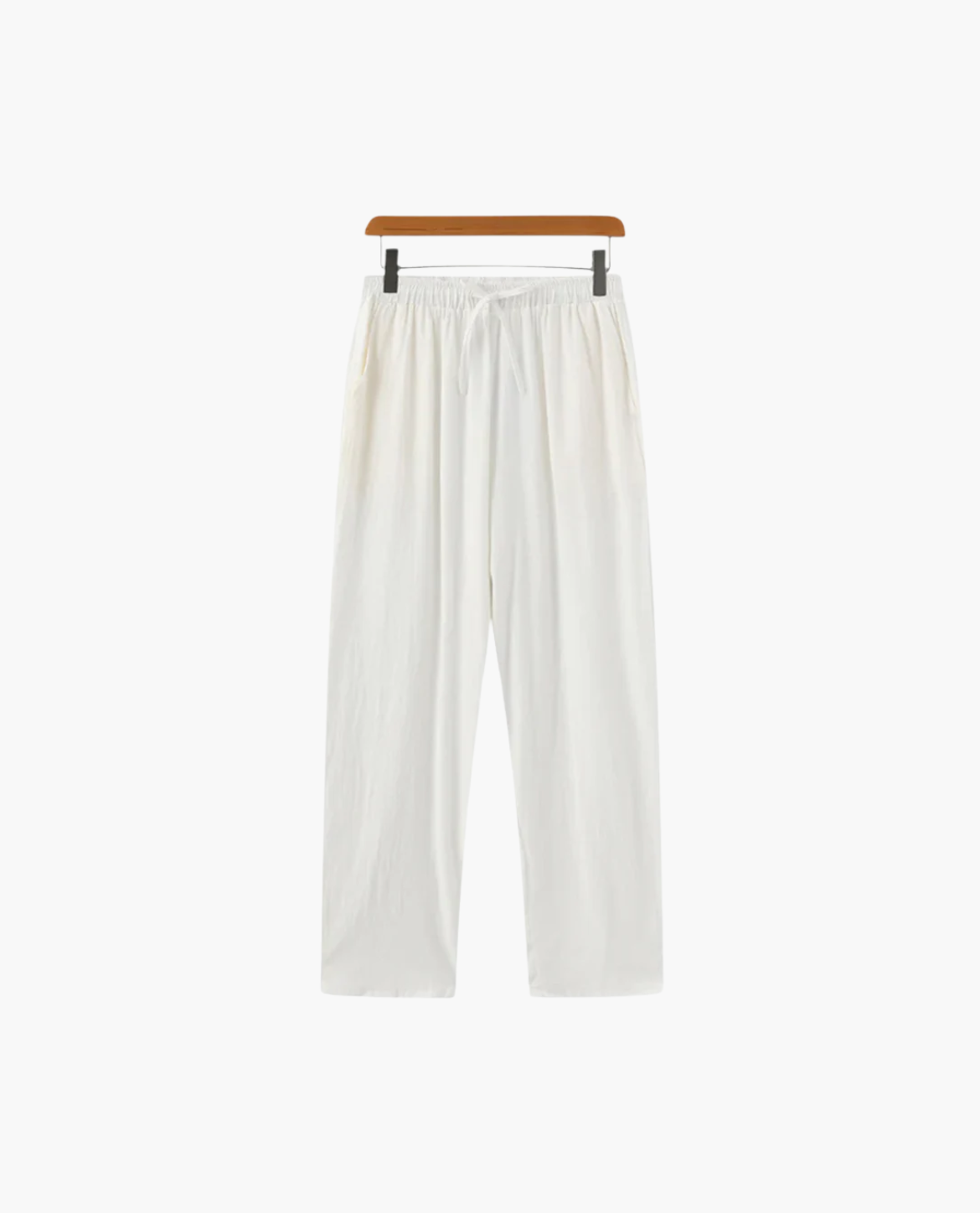 Pantalon ajusté LAMPA coton-lin - Unisexe