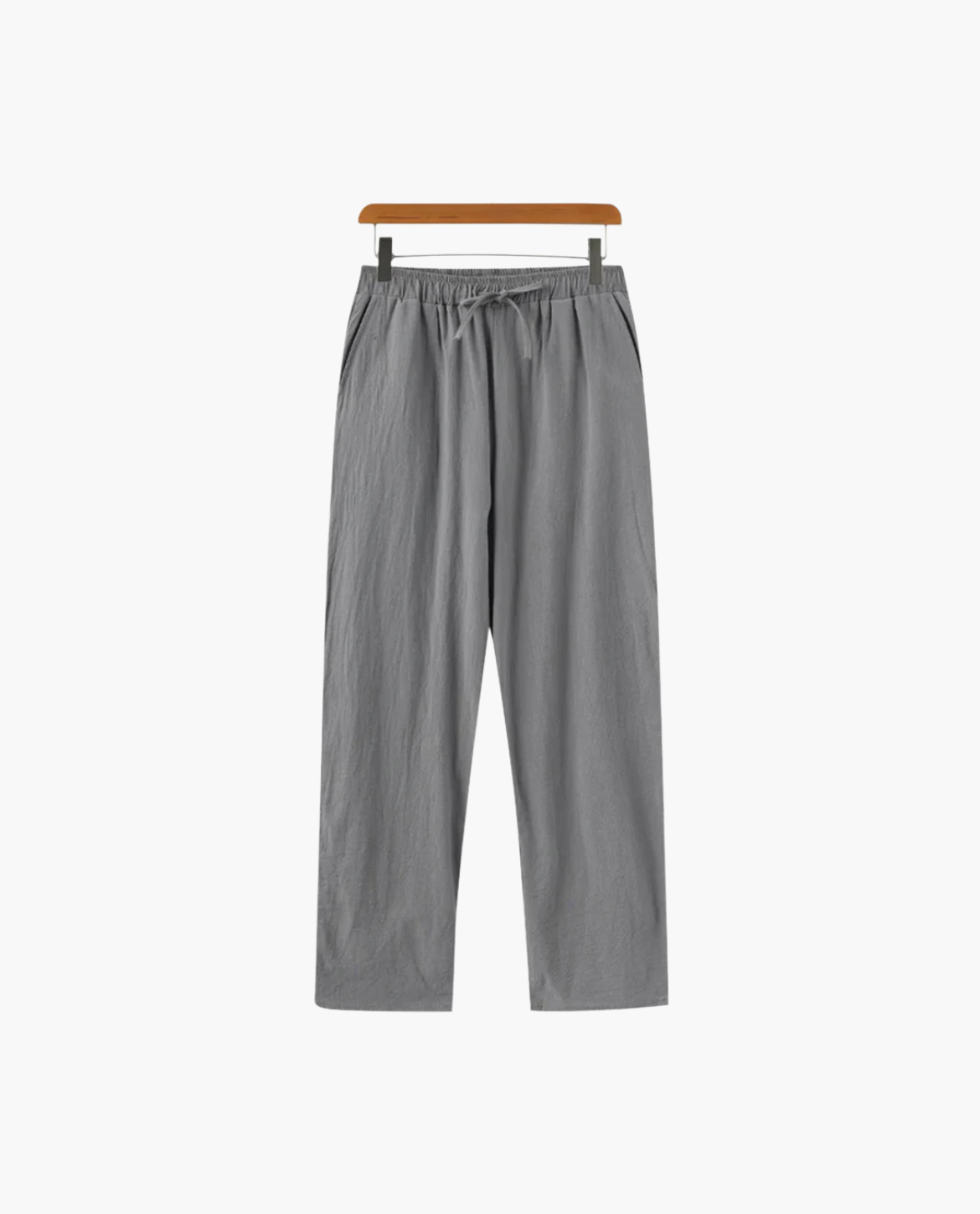 Pantalon ajusté LAMPA coton-lin - Unisexe