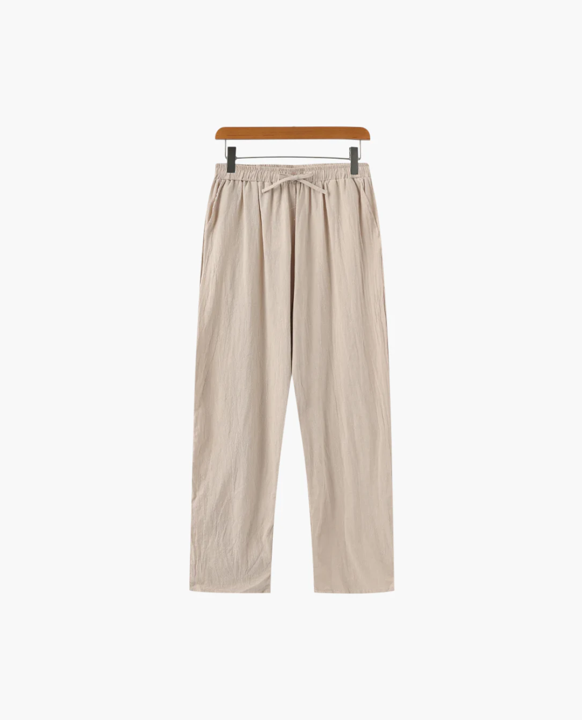 Pantalon ajusté LAMPA coton-lin - Unisexe