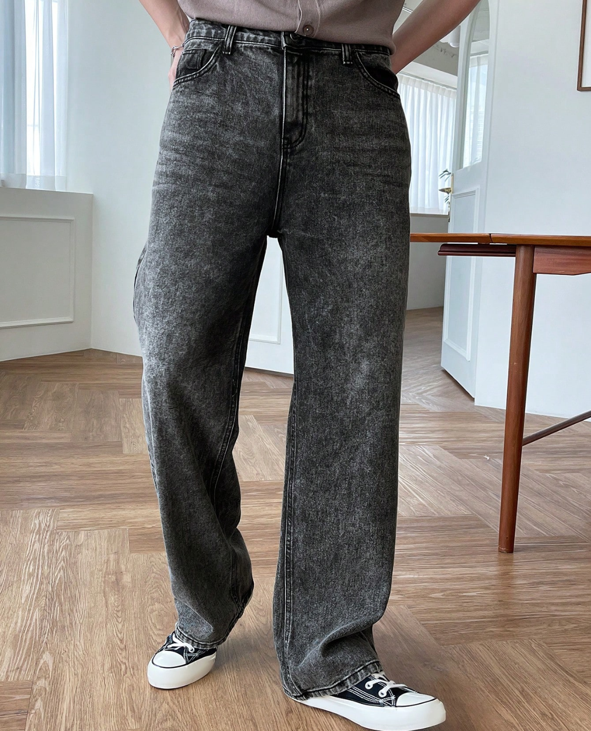 Jean EROR en denim - Noir