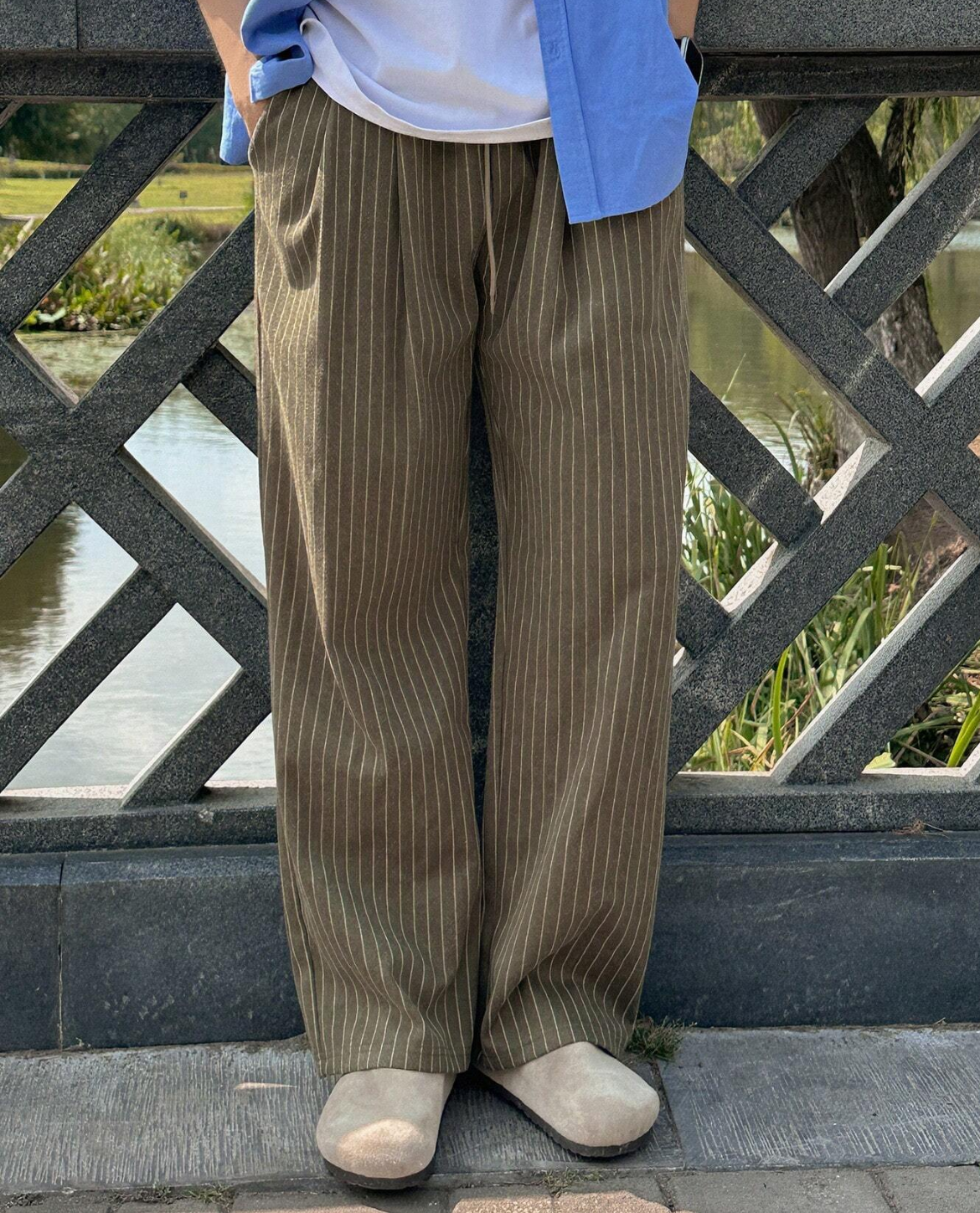 Pantalon PERNILLE en mélange de coton