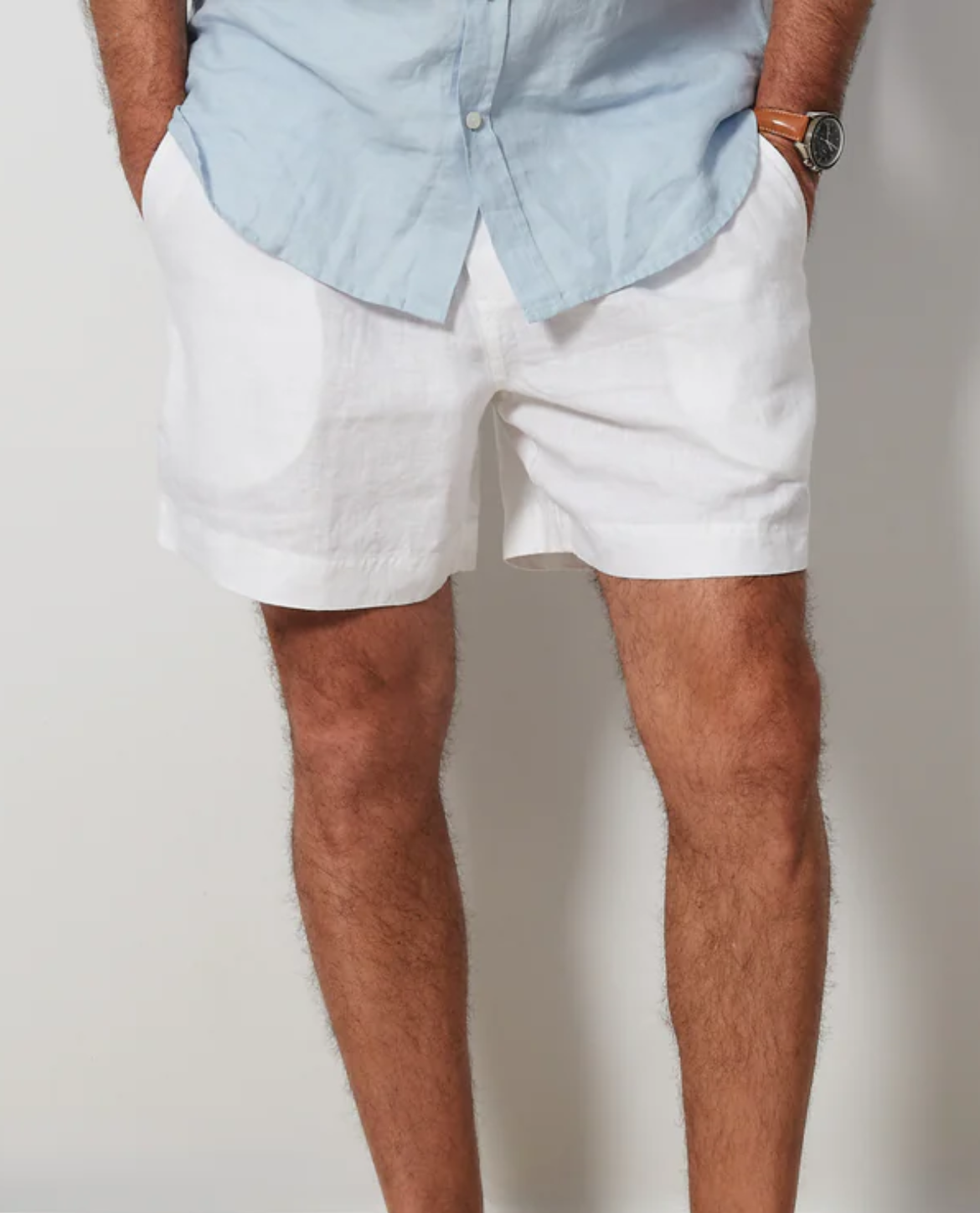 Short UINDRE en lin - Blanc