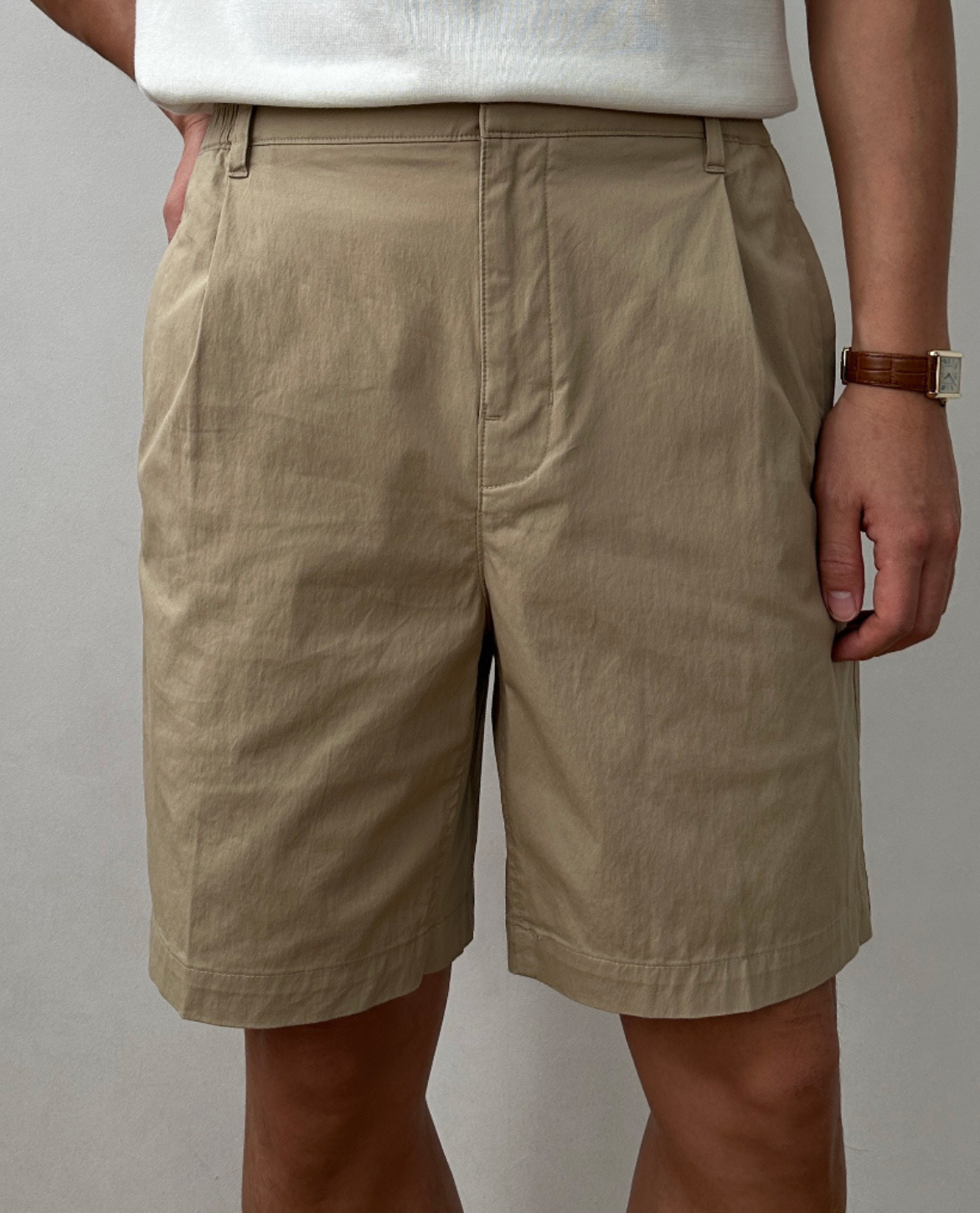 Short GIRGER en mélange de lin