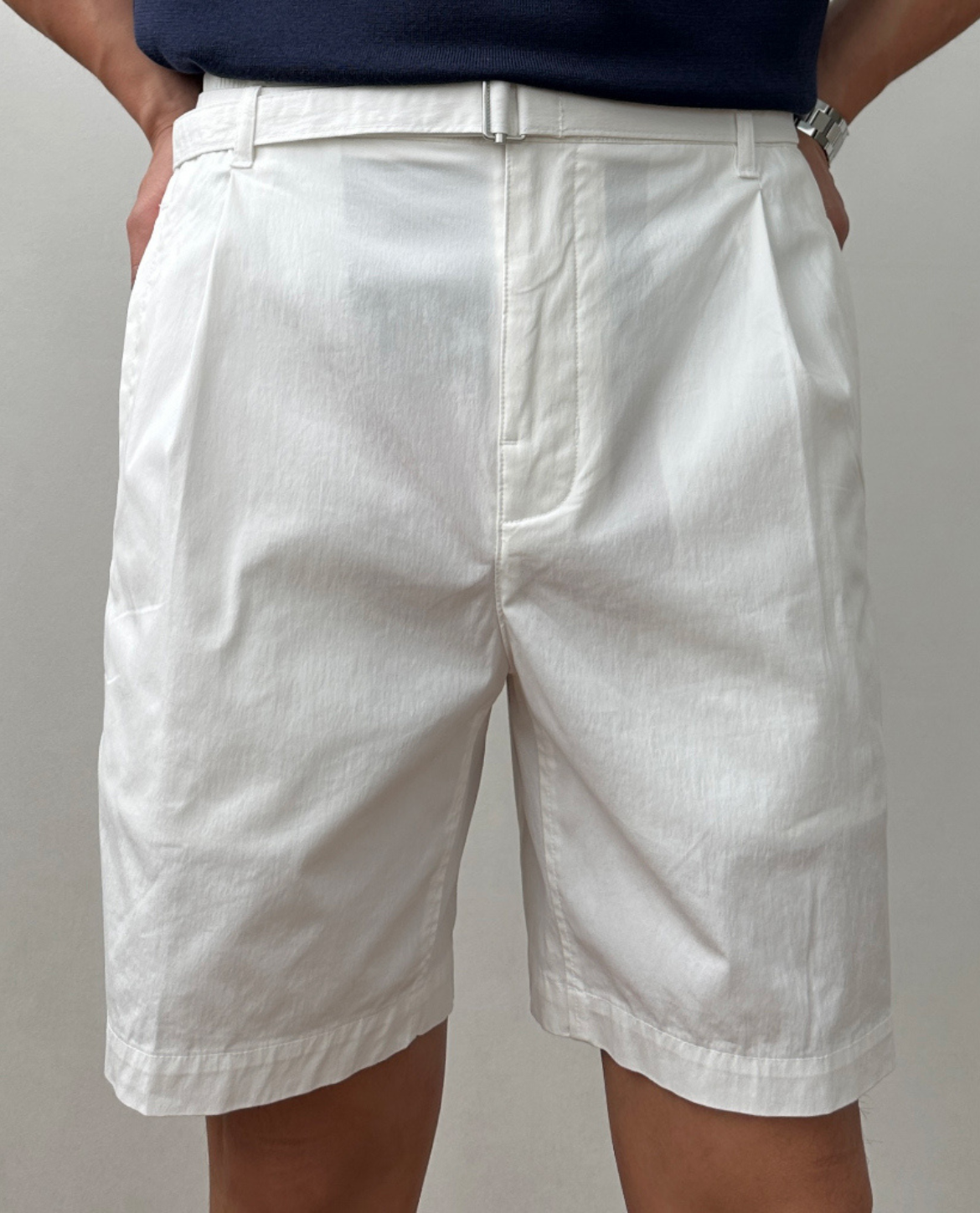 Short GIRGER en mélange de lin