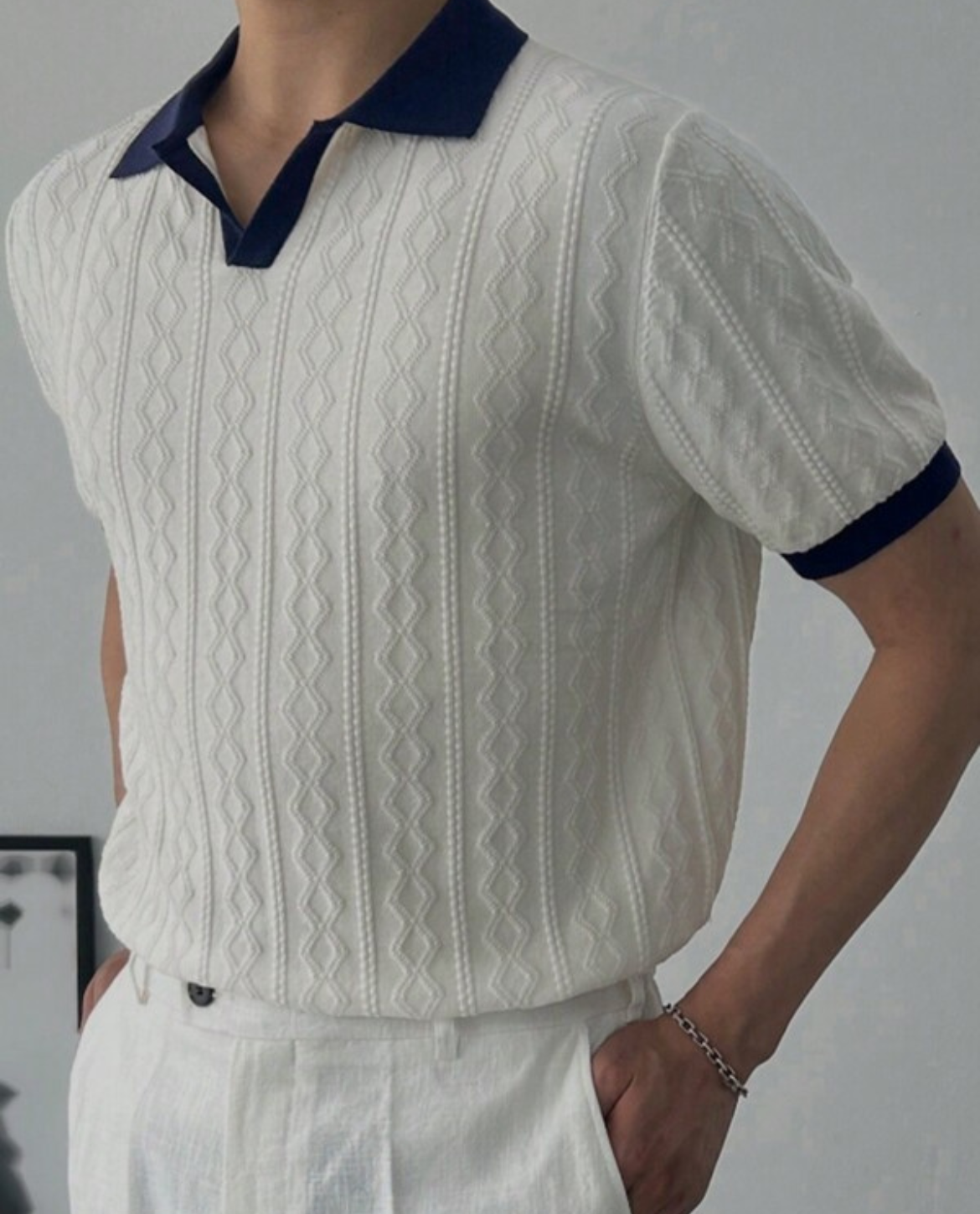 Polo RAGNAR en coton - Blanc