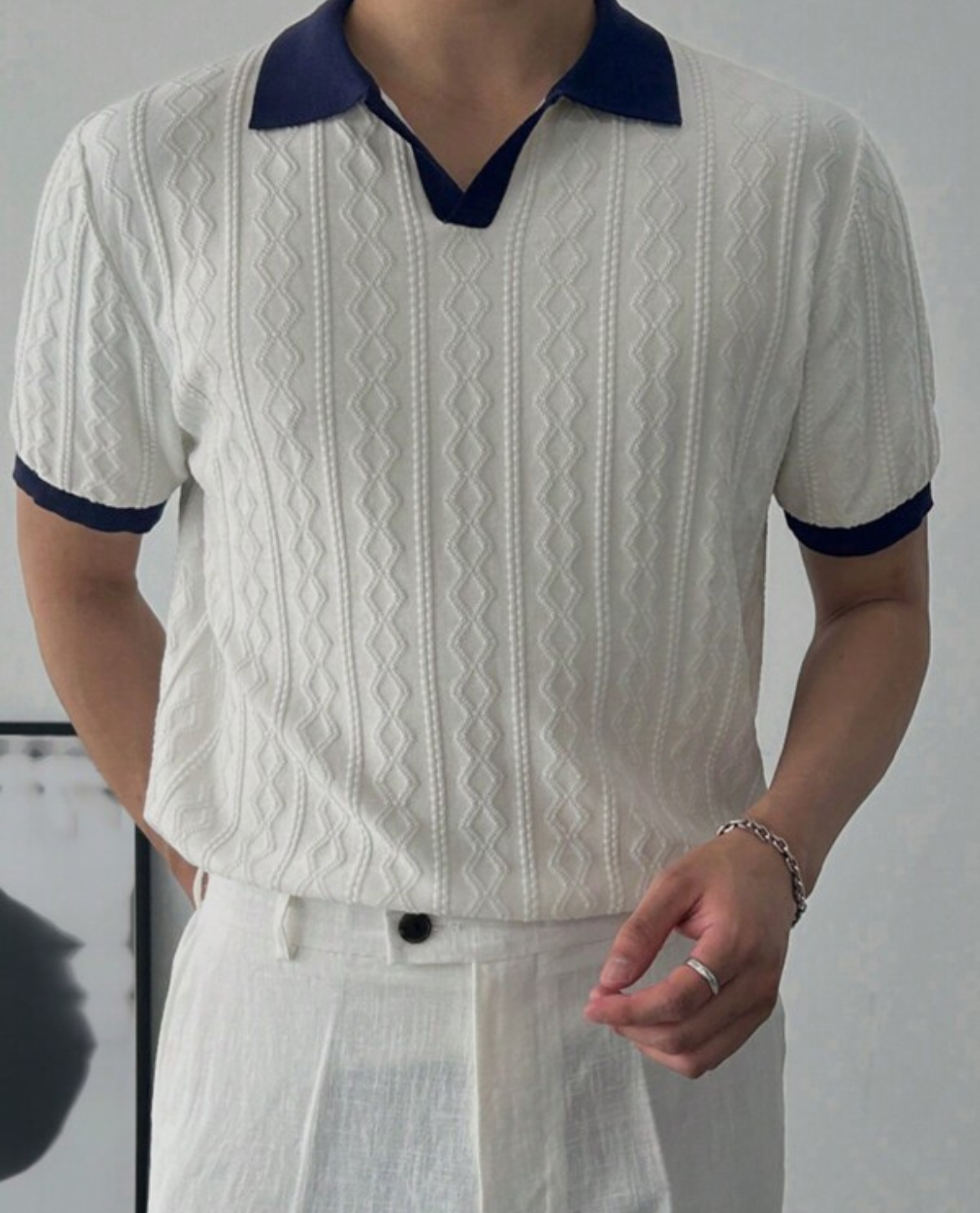 Polo RAGNAR en coton - Blanc