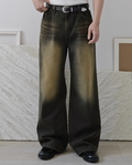 Jean QAGNE en denim - Jaune