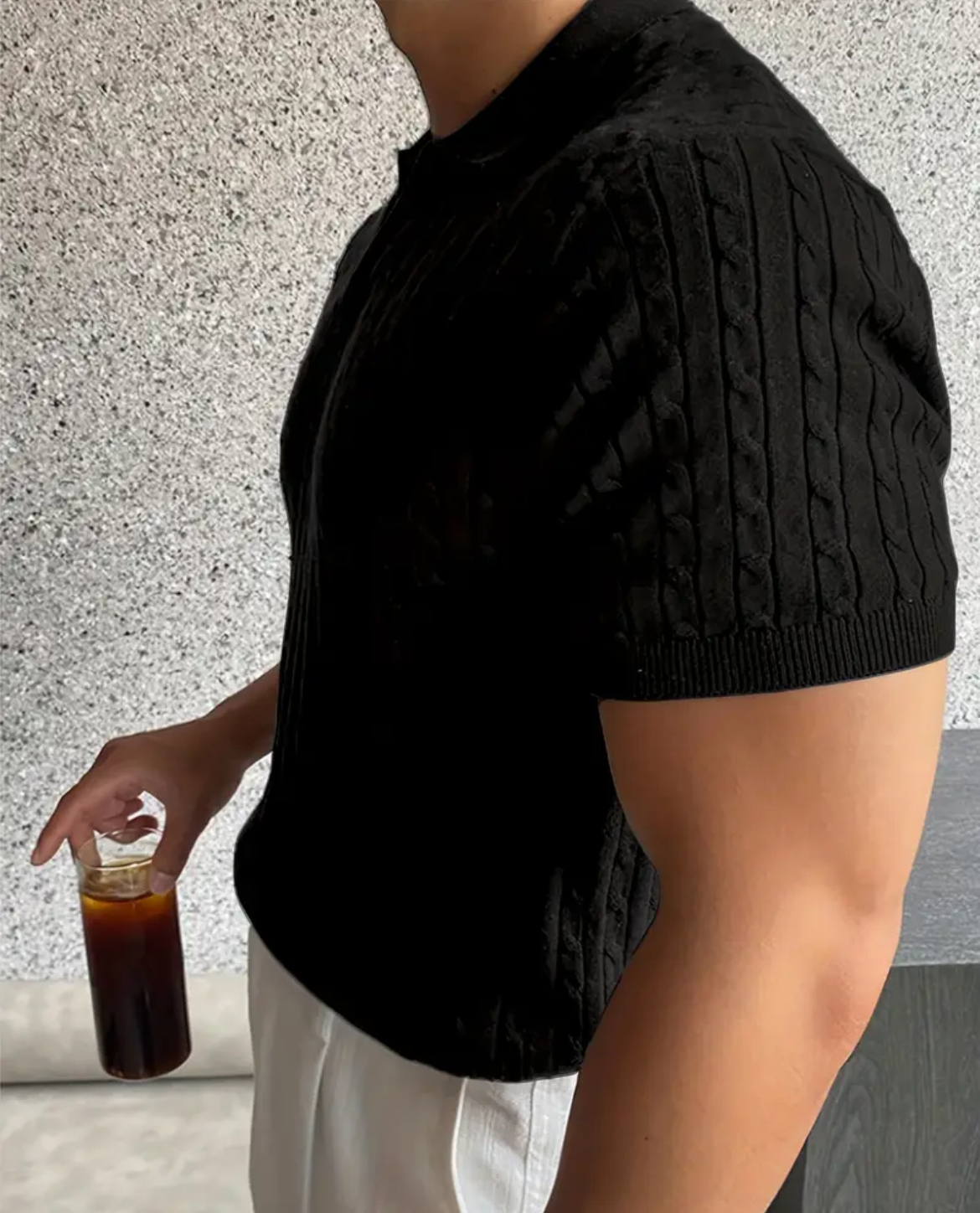 Polo VASA en coton - Noir