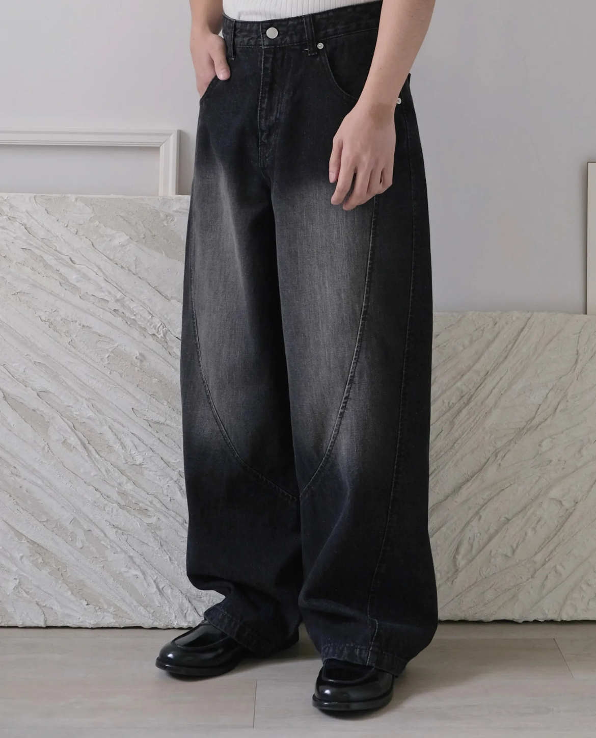 Jean KARN en denim - Noir