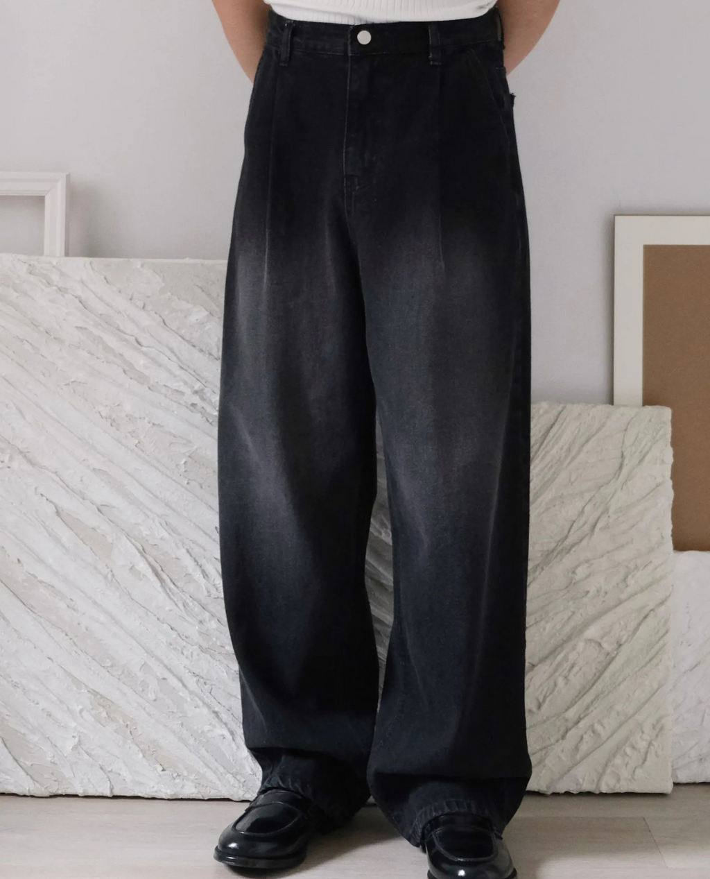 Jean HORUND en denim - Gris anthracite
