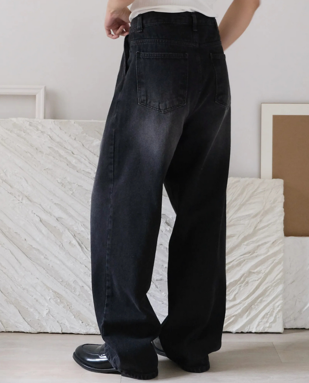 Jean HORUND en denim - Gris anthracite
