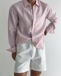 Chemise SAREK en mélange coton-lin