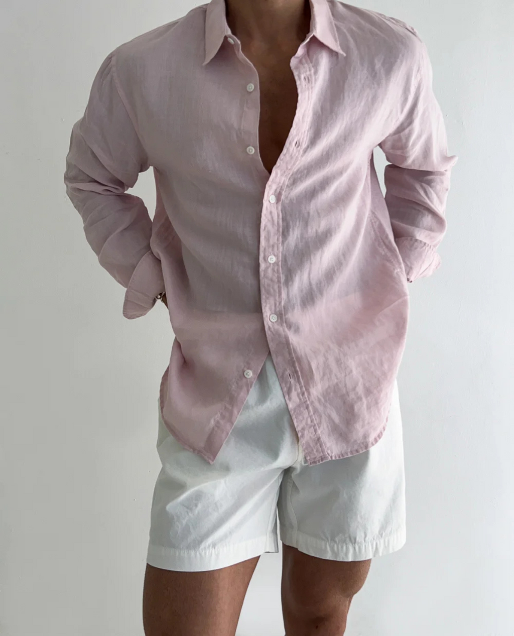 Chemise SAREK en mélange coton-lin