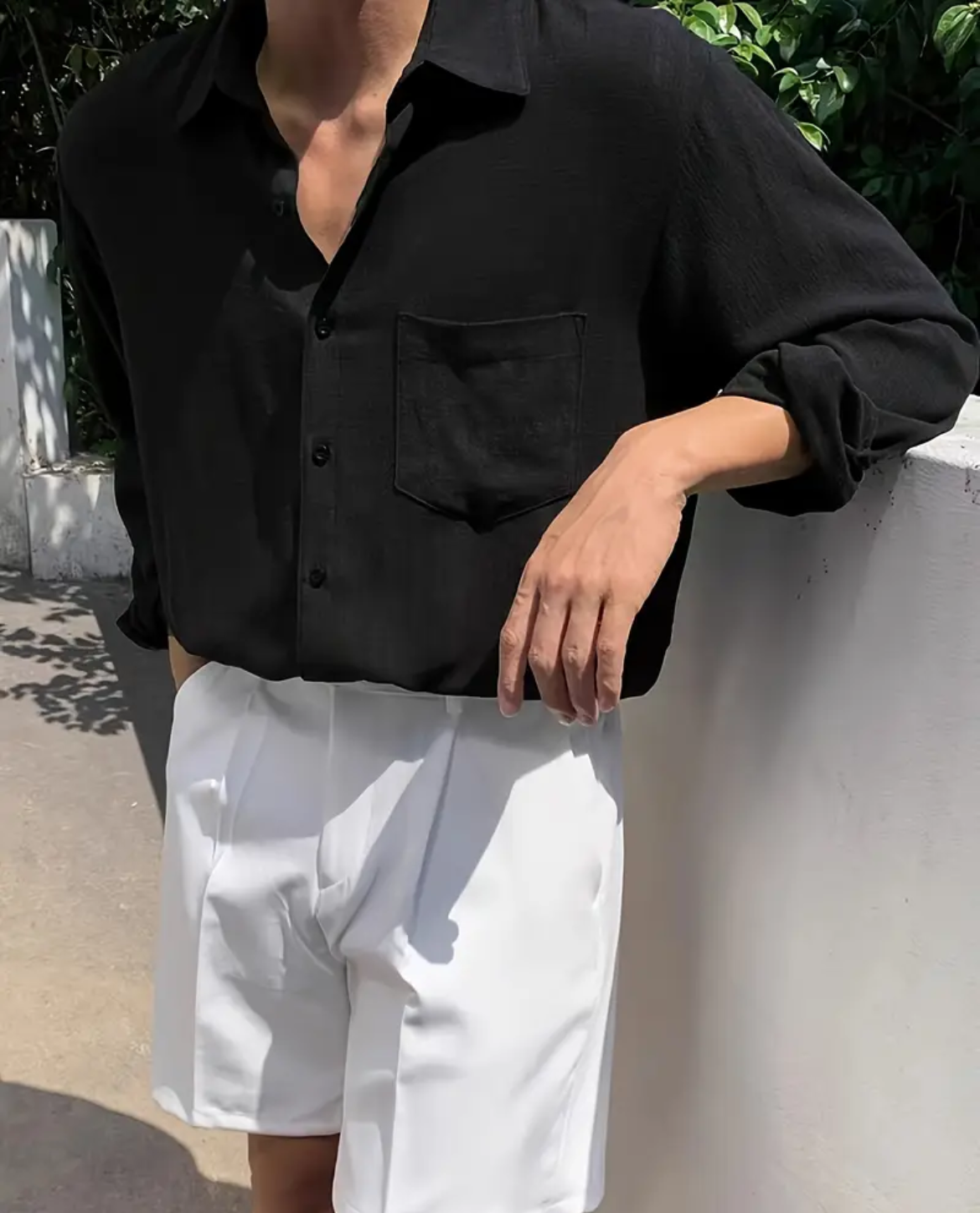 Chemise ESKILSTUNA en coton-lin