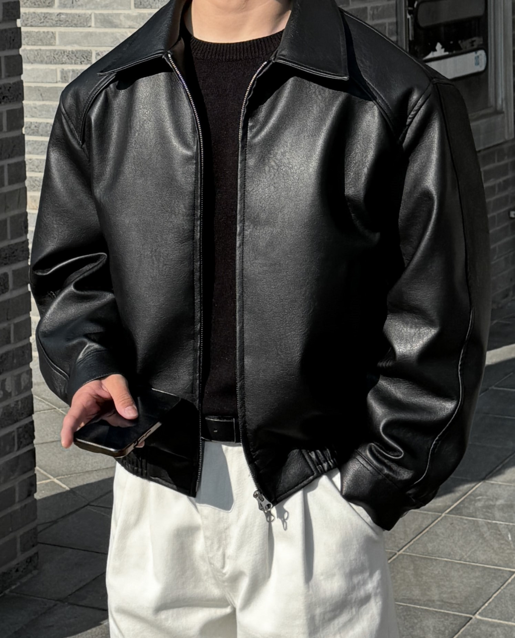 Veste WURE en cuir