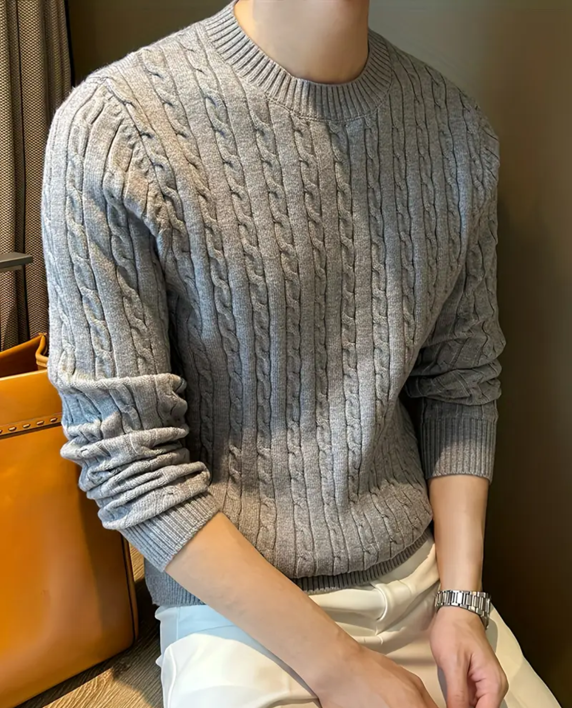 Pull VARBERG en mélange de coton