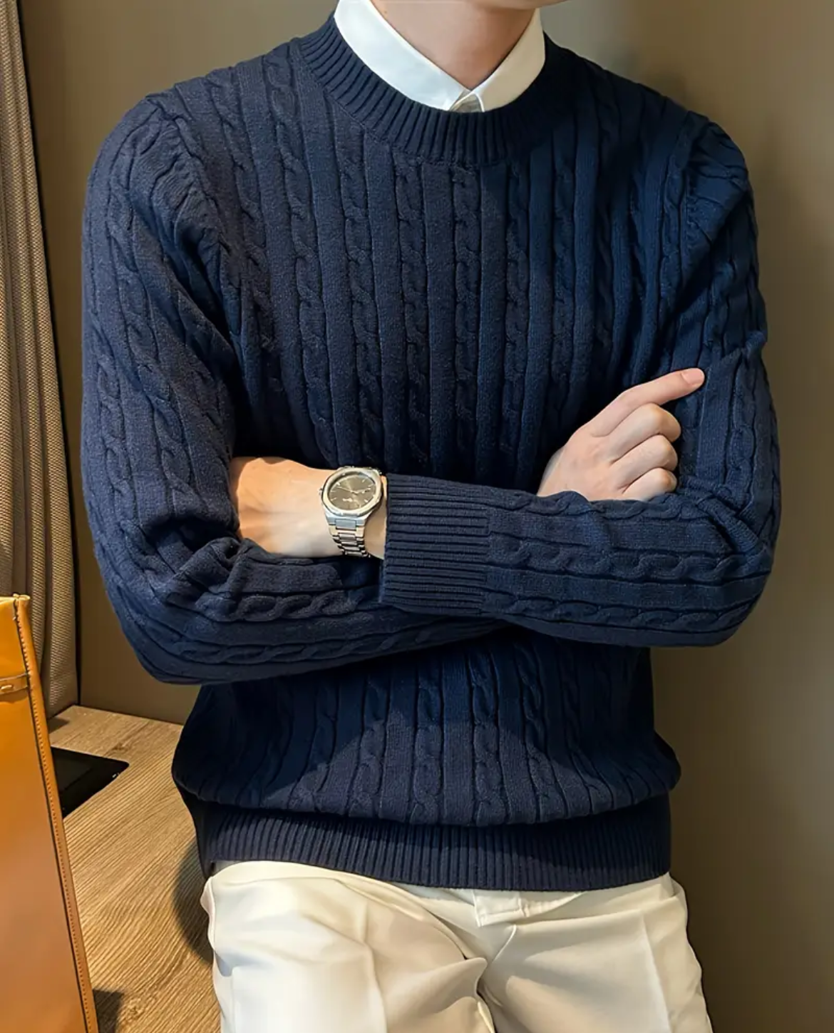 Pull VARBERG en mélange de coton