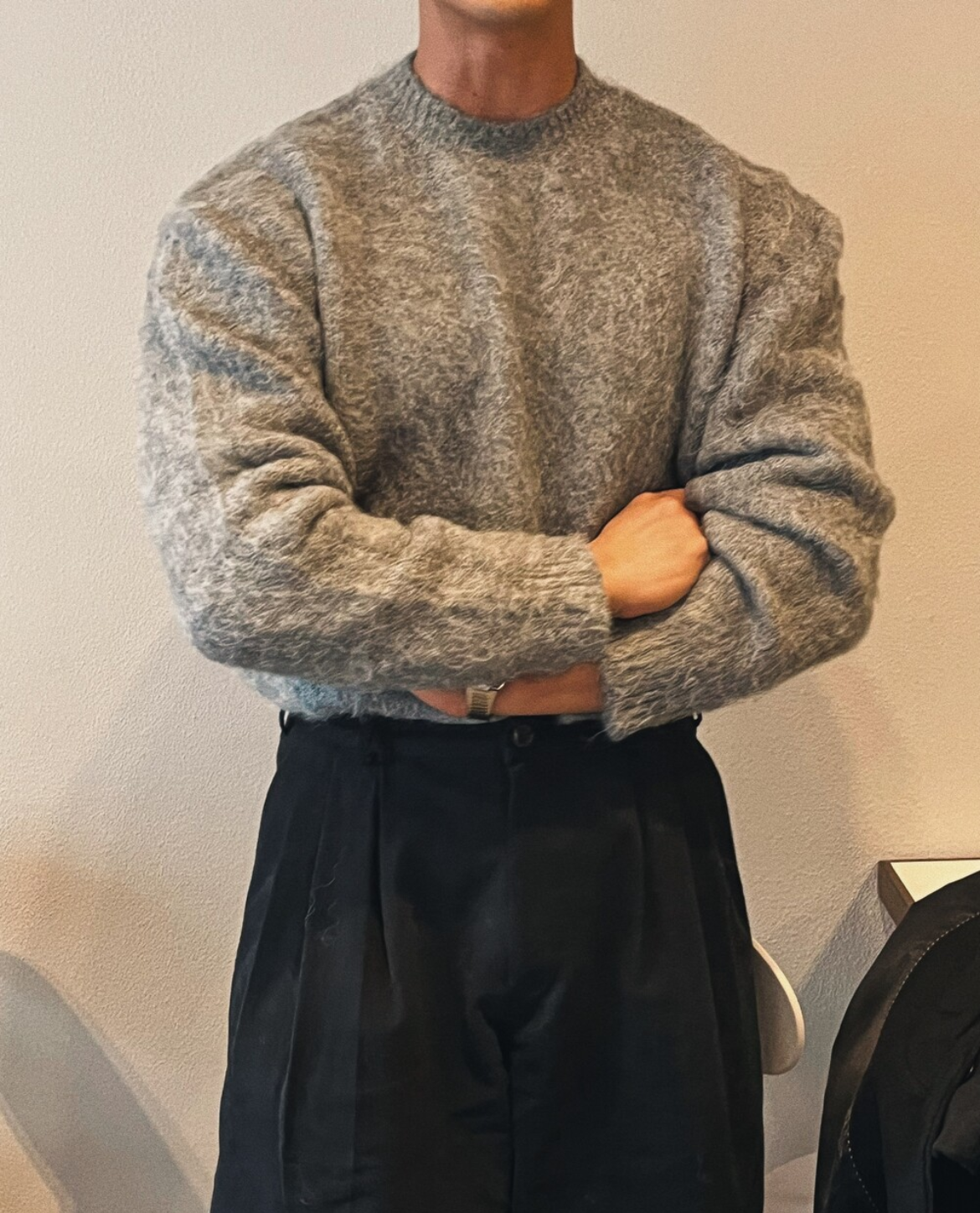 Tricot SANNA en mohair et laine