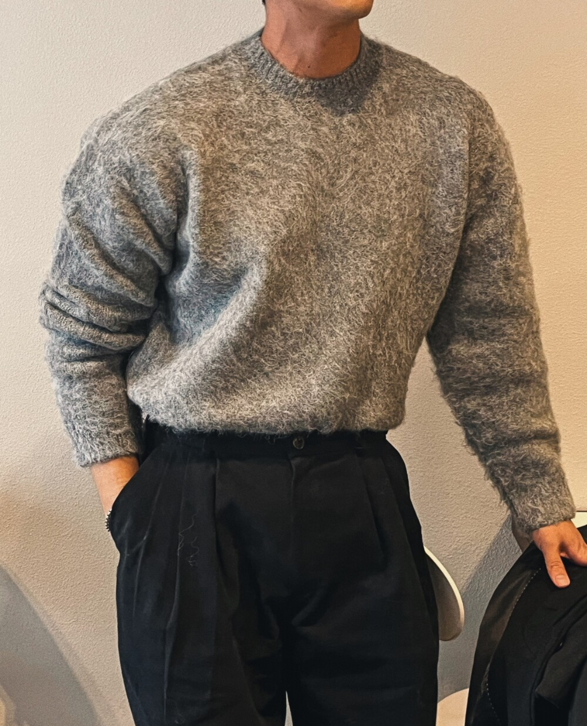 Tricot SANNA en mohair et laine