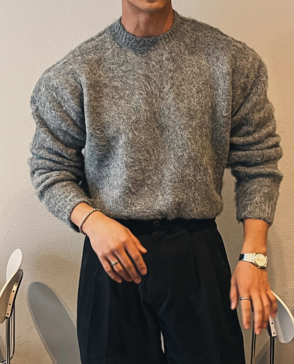 Tricot SANNA en mohair et laine