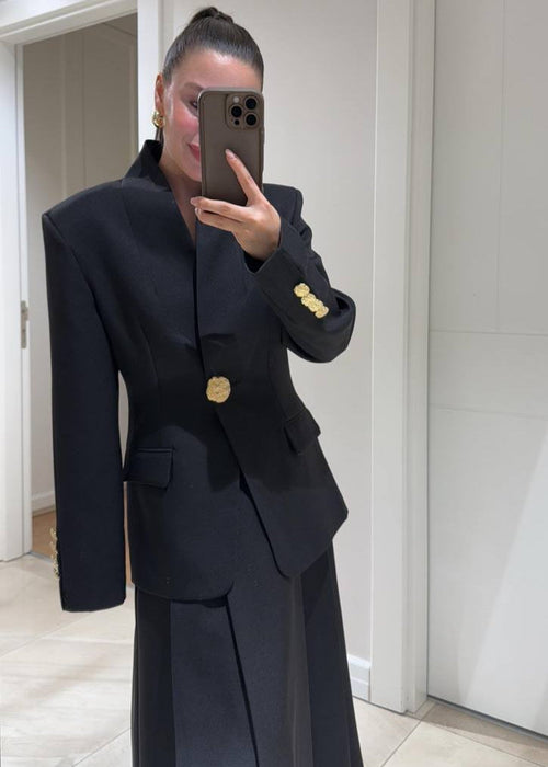Blazer PAGNE en tissu - Noir