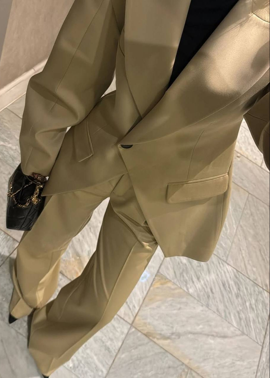 Ensemble Tailleur LJELL en polyester - Beige