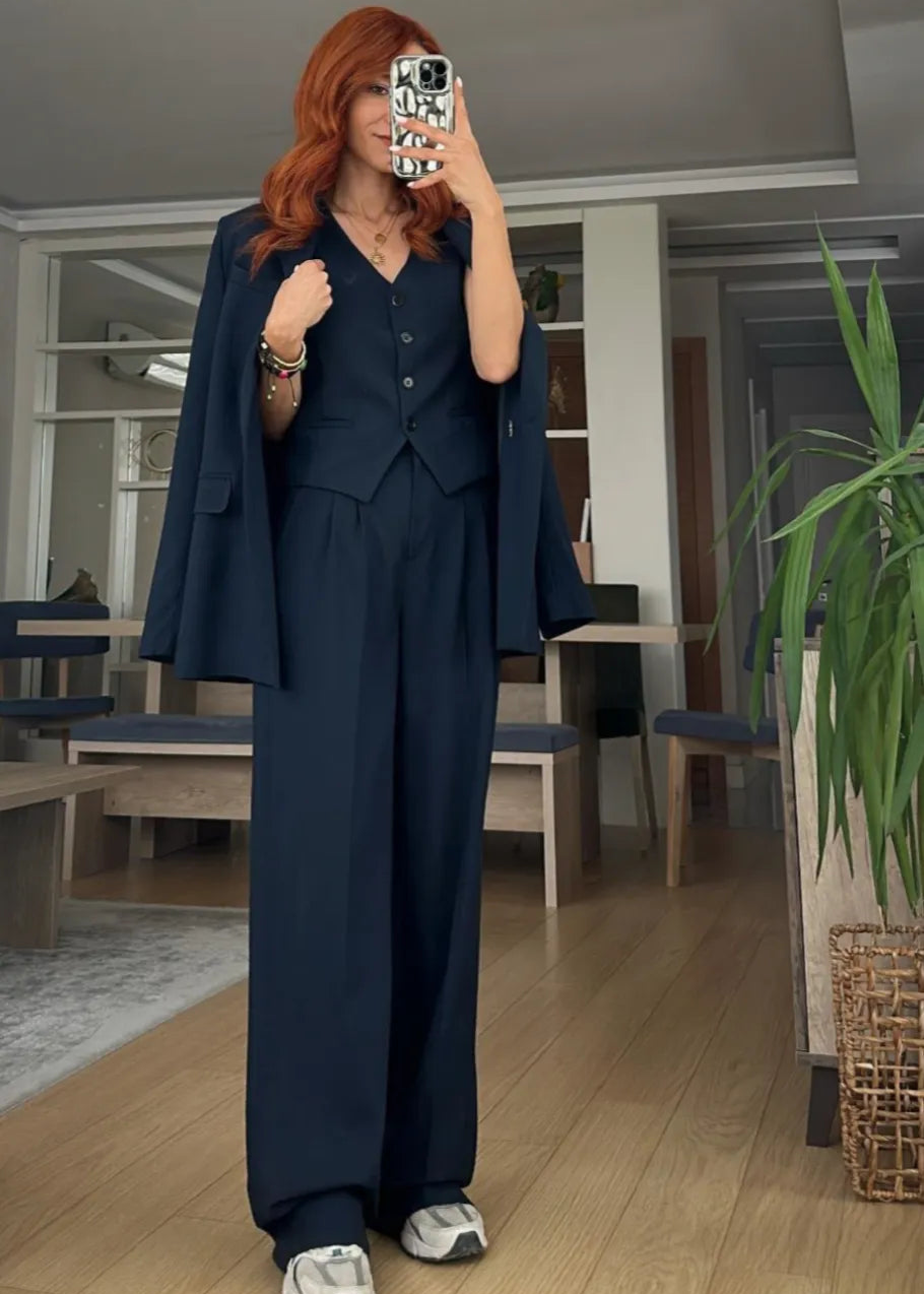 Ensemble tailleur LAV tissu - Unisexe Bleu nuit