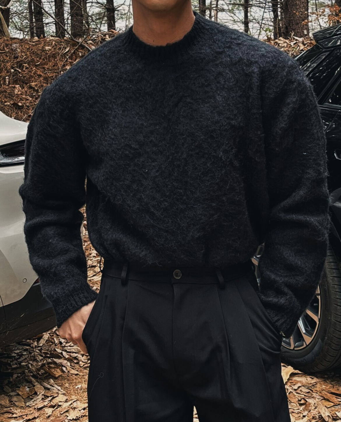 Tricot SANNA en mohair et laine