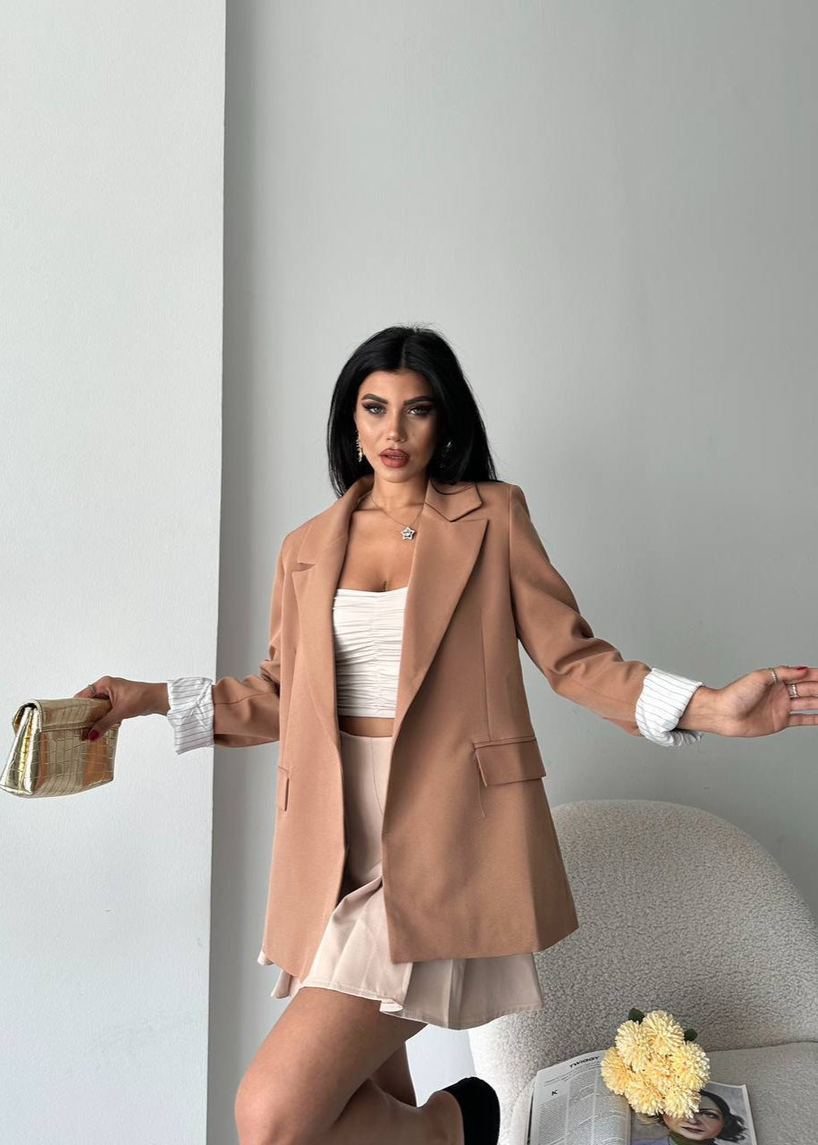 Blazer YIGURD en polyester - Camel