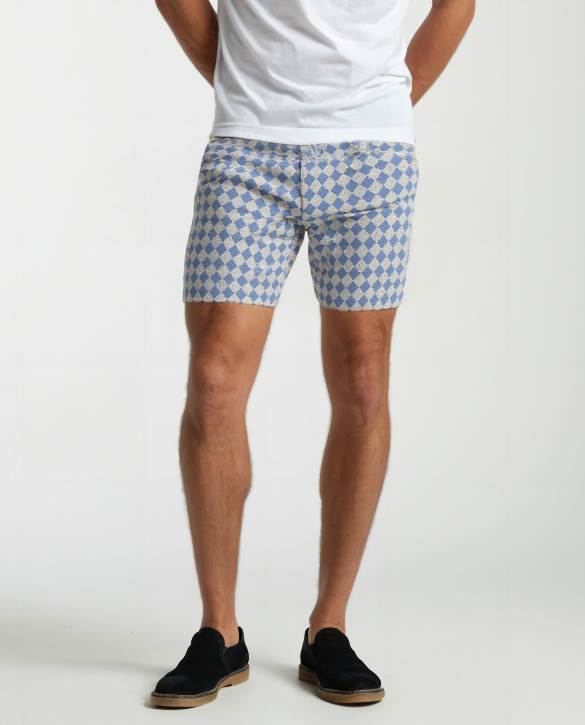 Short HJARNE en coton - Bleu
