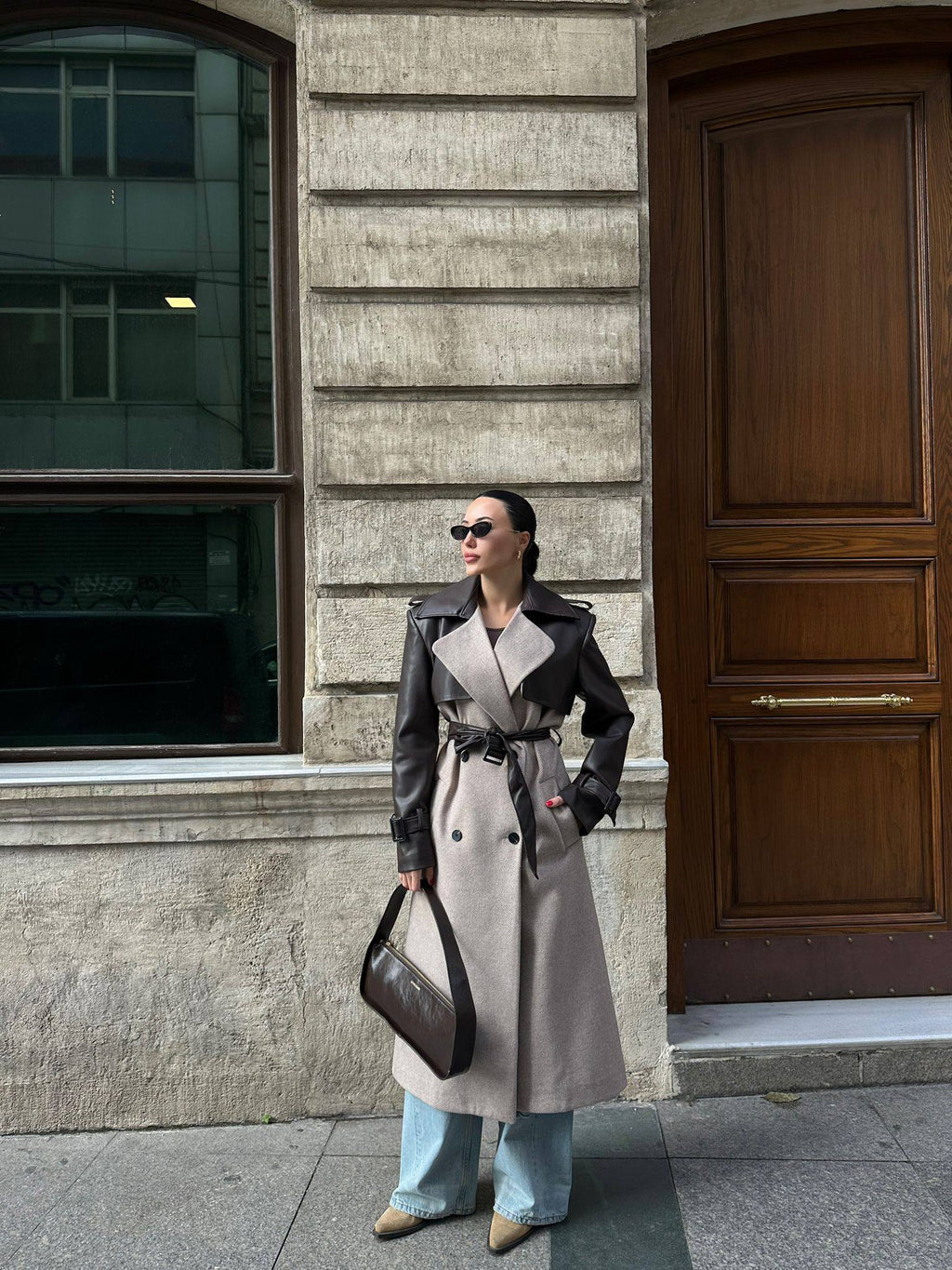 Manteau URJAN en tissu - Beige