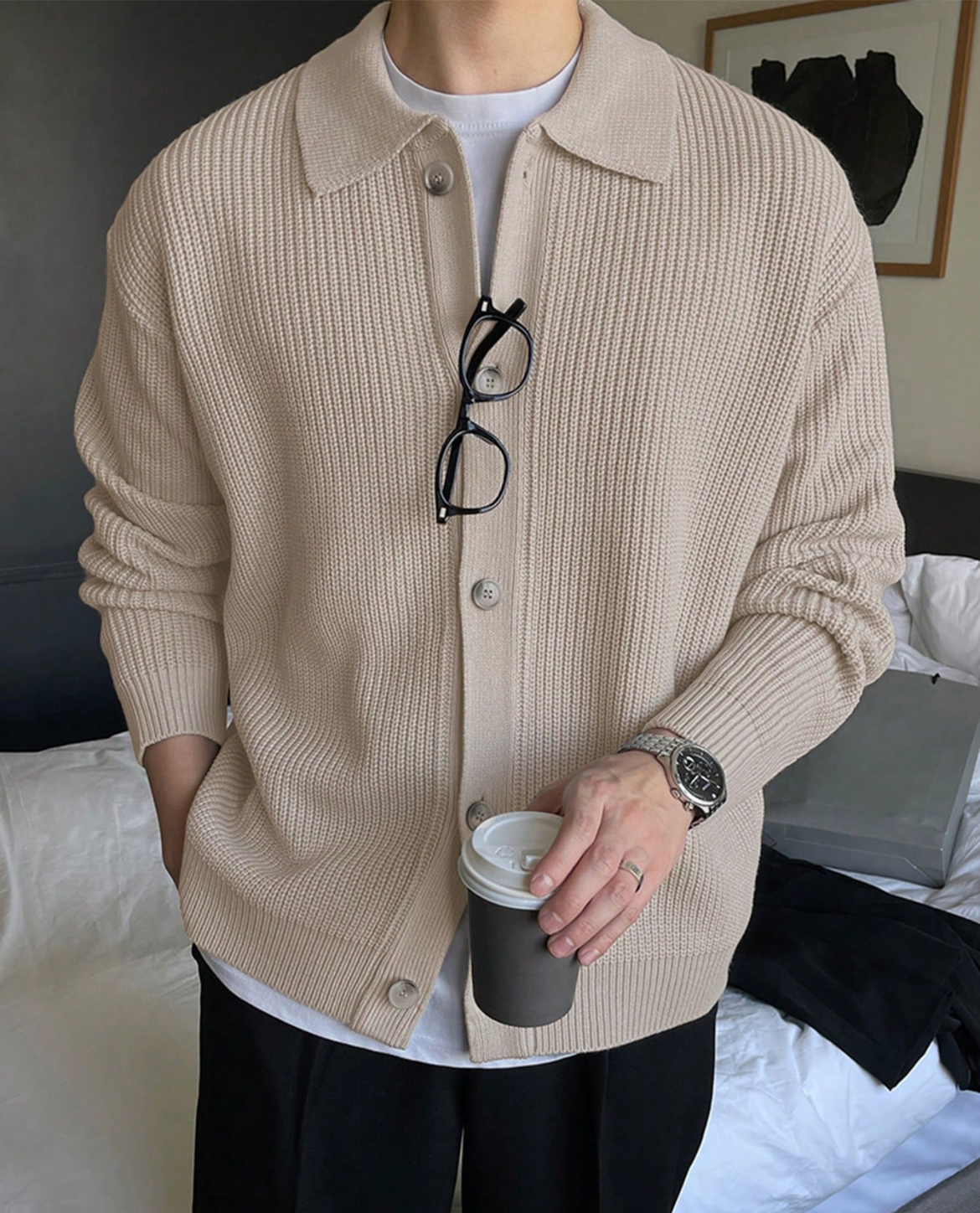 Cardigan TABY en mélange de coton