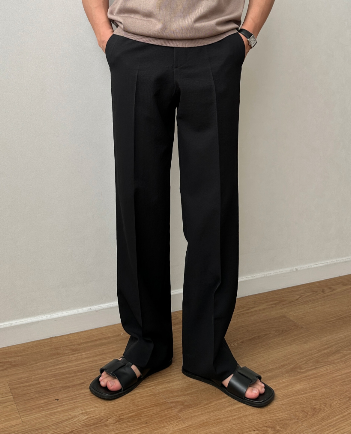 Pantalon HALEN en tissu mélangé