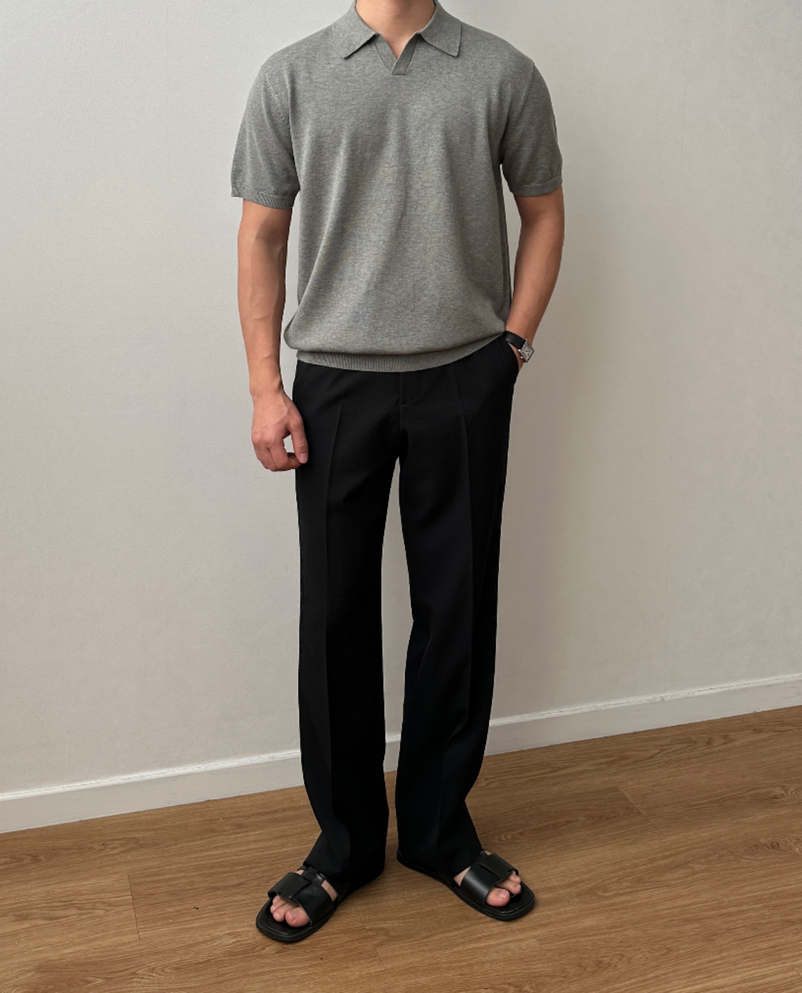 Pantalon HALEN en tissu mélangé