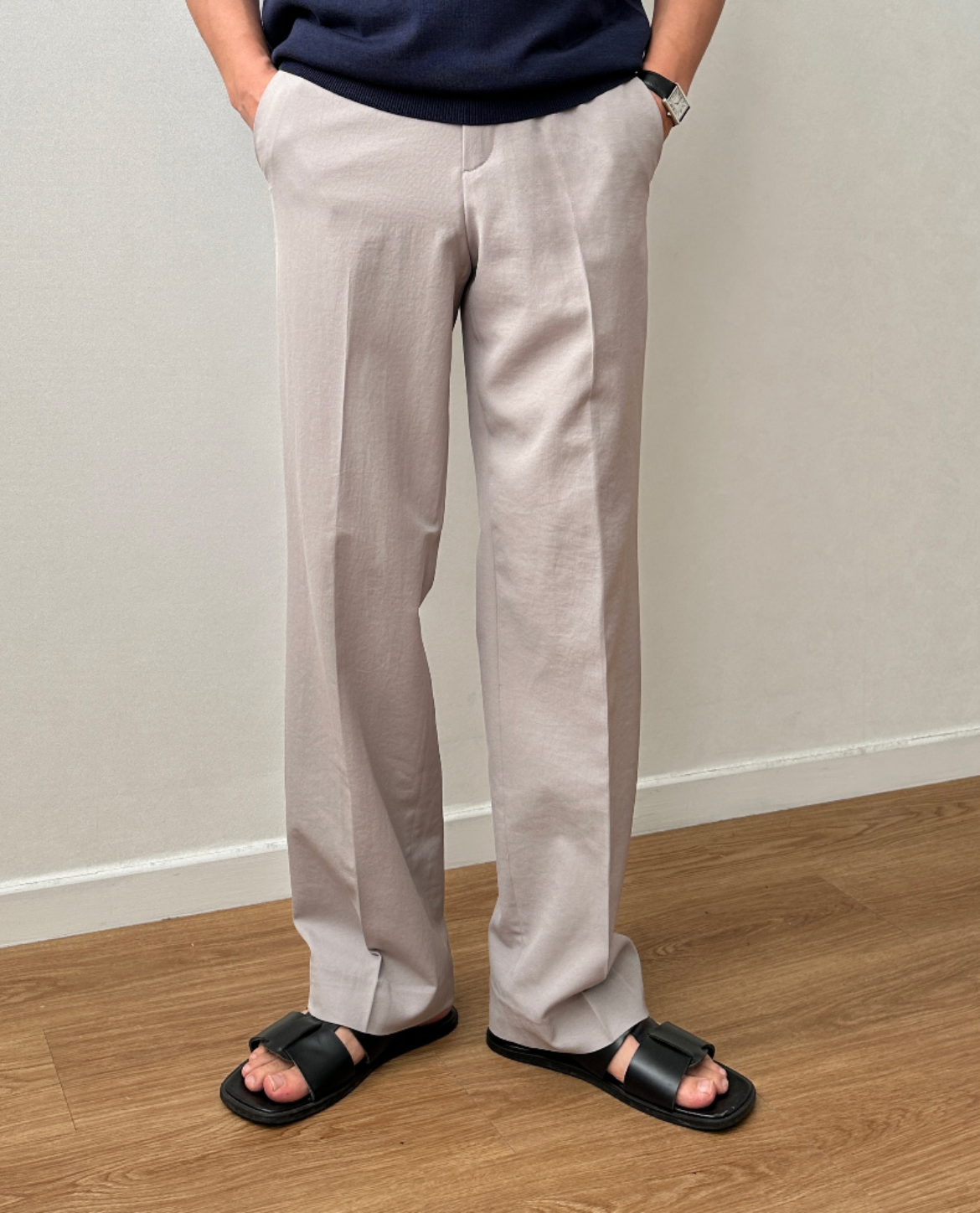 Pantalon HALEN en tissu mélangé